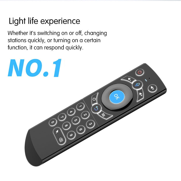 G21 2.4GHz Fly Air Mouse LED Backlight Wireless Keyboard Remote Control with Gyroscope for Android TV Box / PC, Support Intelligent Voice My Store