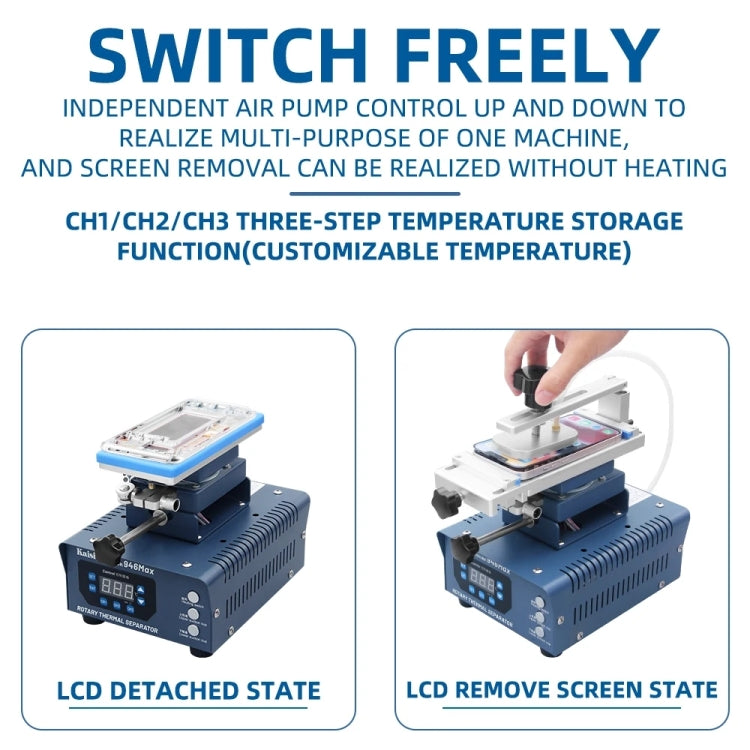 Kaisi 946 Max Double Vacuum Pumps LCD Separator Rotating Thermal Machine