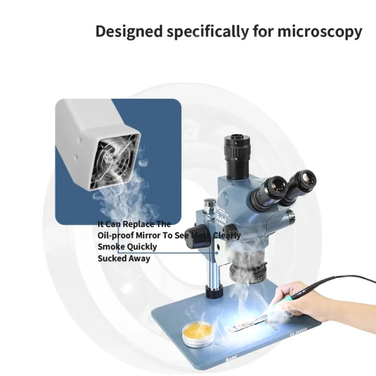 Kaisi MaT Adjustable Angles Smoke Exhaust Fan Suitable for 6565 / 7045 / 7050 Series Microscopes