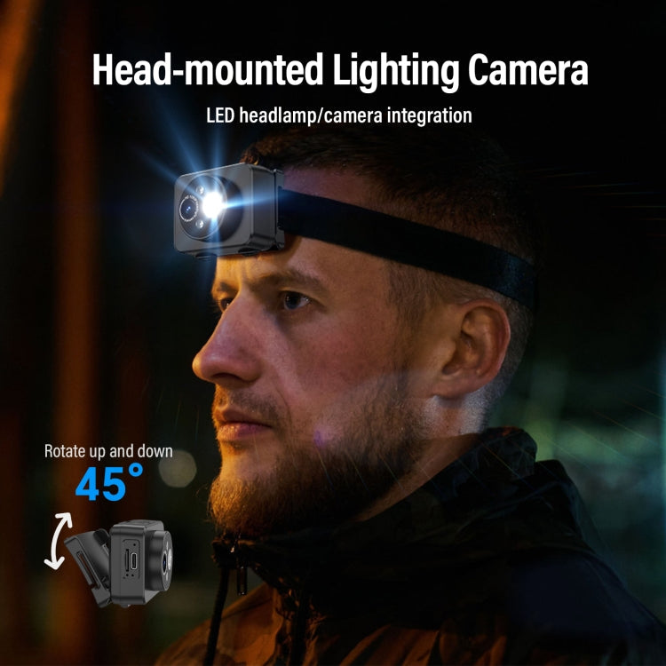 D8 1080P Head-mounted LED Motion Sensor Video Recording Lighting Camera Reluova