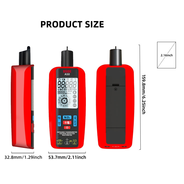 BSIDE A50 Infrared Temperature Test Digital Multimeter Reluova