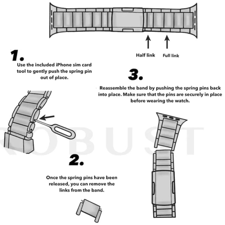 Titanium Metal Watch Band, Series 1