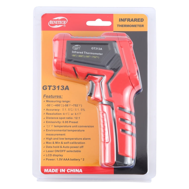 BENETECH GT313A LCD Display Infrared Thermometer, Battery Not Included Reluova