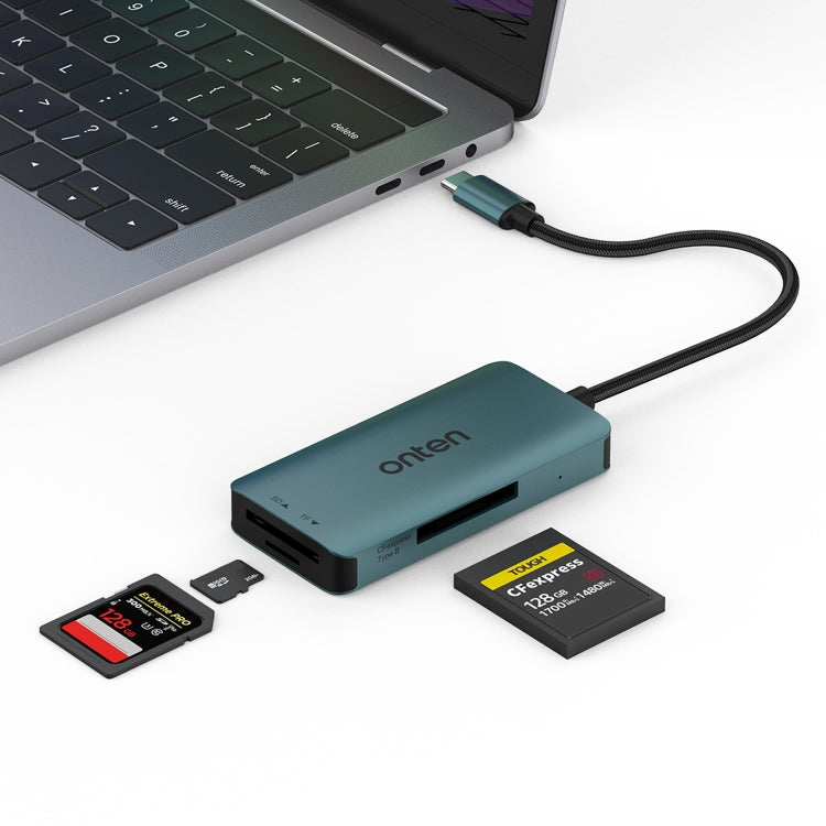 Onten C11 3 in 1 USB-C / Type-C to CFepress Type-B & SD & TF Card Reader