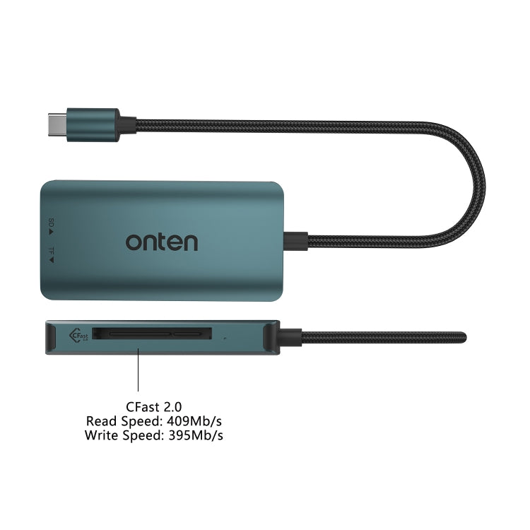 Onten C15 3 in 1 USB-C / Type-C to CFast 2.0 & SD & TF Card Reader My Store