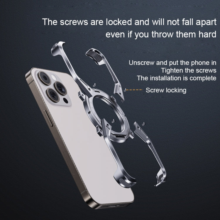 Aluminum Alloy Frameless 360-Degree Rotating Phone Case