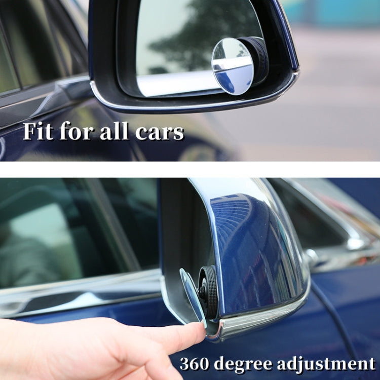 3R 3R-357 Car Suction Cup Auxiliary Side View Mirror Round Blind Spot Mirror-Reluova