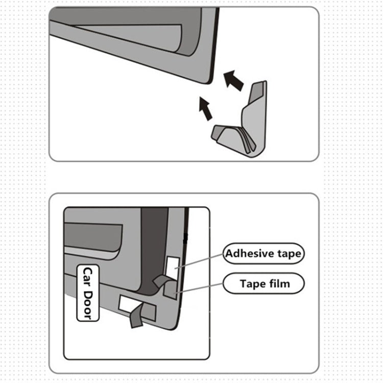 3R 3R-2107 Car Door Anti-collision Rubber Strip Invisible Protection Anti-scratch Aticker ÎҵÄÉ̵ê