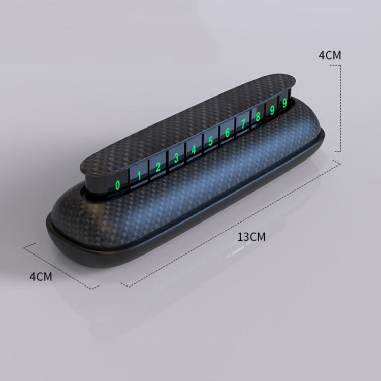 3R-2154 Car Temporary Parking Card Hidden Luminous Phone Number Plate-Reluova
