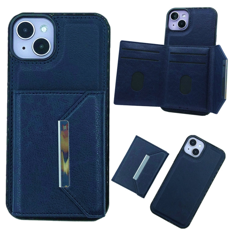 Solid Color Metal Buckle Card Slots Bag Phone Case, Series 2