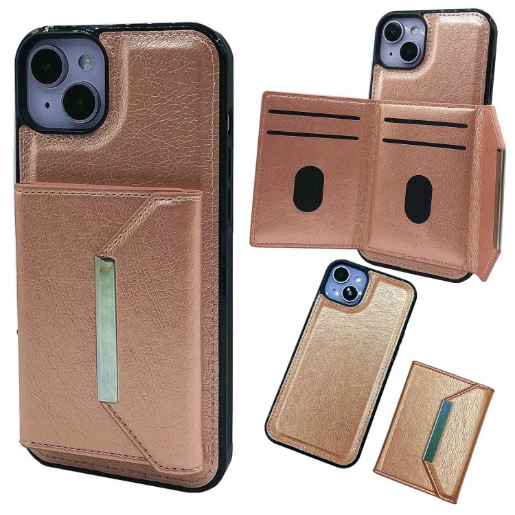 Solid Color Metal Buckle Card Slots Bag Phone Case, Series 1