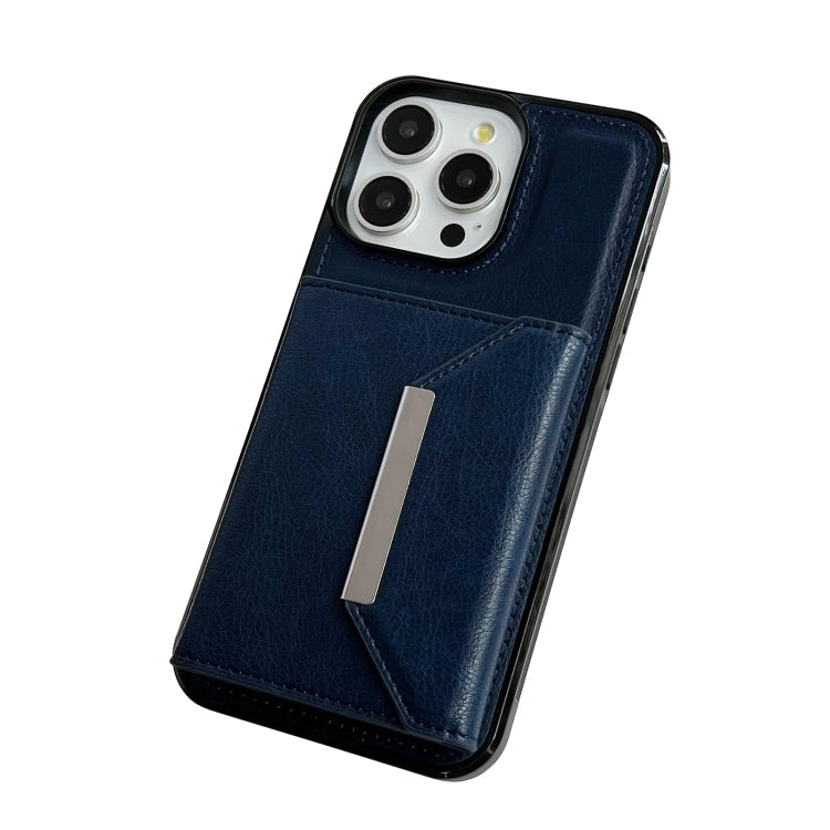 Solid Color Metal Buckle Card Slots Bag Phone Case, Series 2