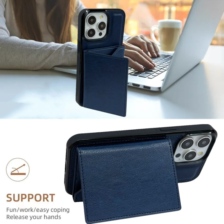 Solid Color Metal Buckle Card Slots Bag Phone Case, Series 1