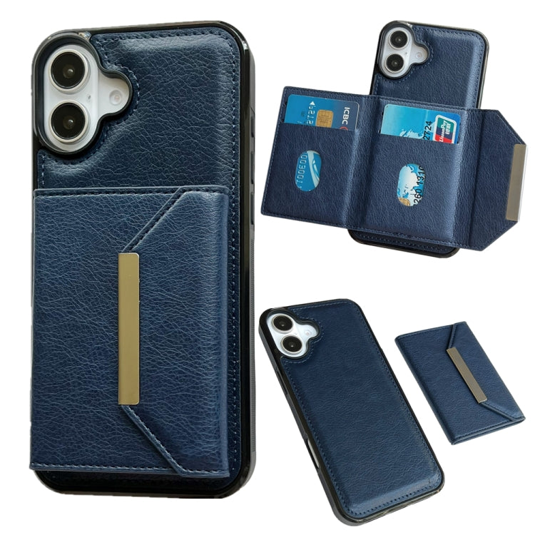 Solid Color Metal Buckle Card Slots Bag Phone Case, Series 1