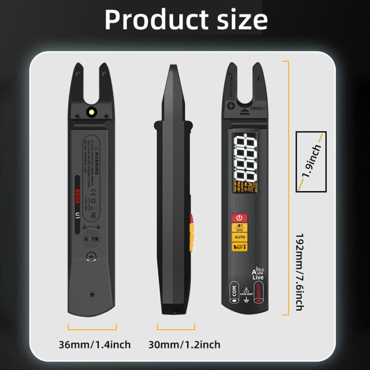 BSIDE U0 AC / DC Clamp Meter Electric Pen Current Digital Multimeter Reluova