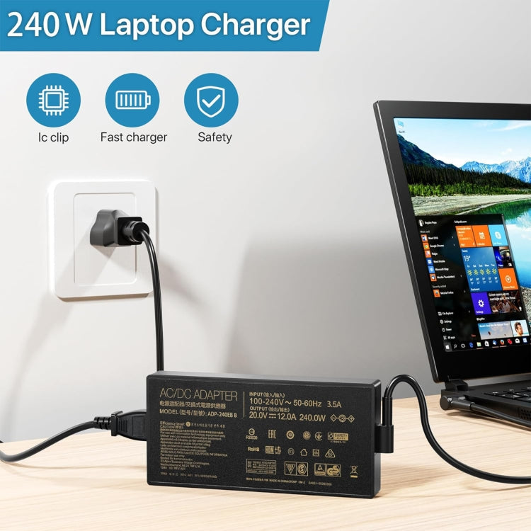 240W 20V 12A Laptop Notebook Power Adapter For Asus 6.0 x 3.7mm My Store