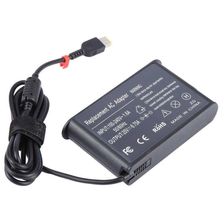 135W 20V 6.75A Laptop Notebook Power Adapter For Lenovo Big Square USB