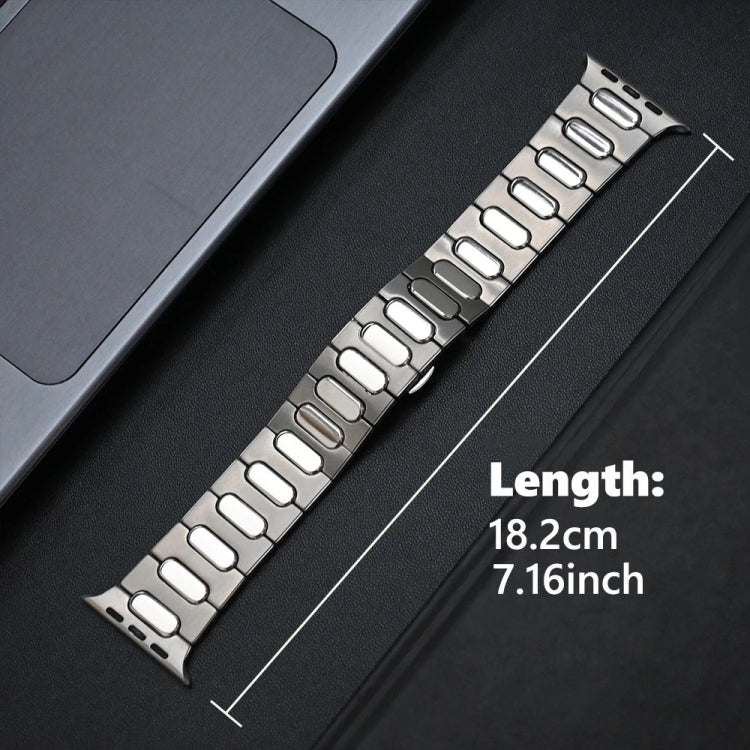 Oval Butterfly Buckle Titanium Alloy Watch Band, Series 1