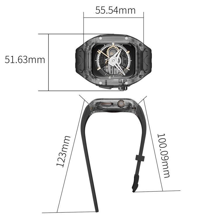 Modified PC Hybrid TPU Watch Case Band, Series 2