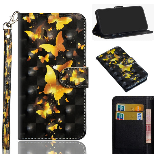 3D Painting Pattern Horizontal Flip TPU + PU Leather Case with Holder & Card Slots & Wallet, Series 1