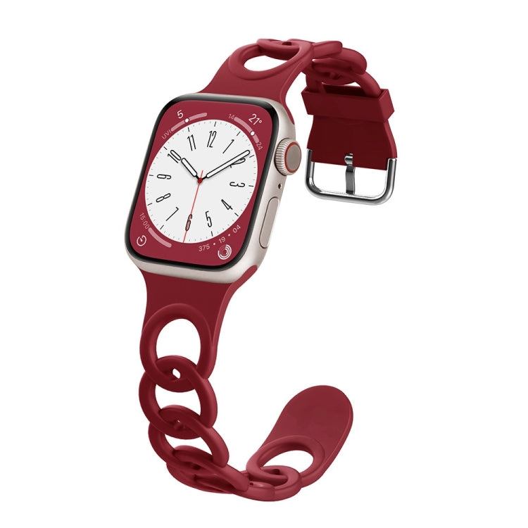 Donut Hollow Silicone Watch Band, Series 8