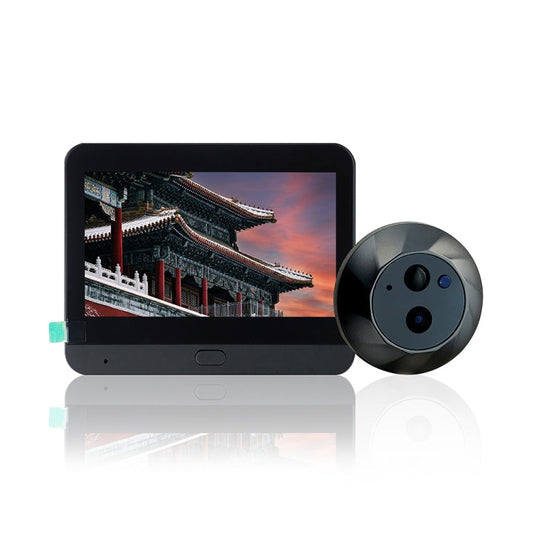 SY-35 4.3 inch Color Screen Graffiti Hidden 1080P WiFi Smart Cat Eye Video Doorbell