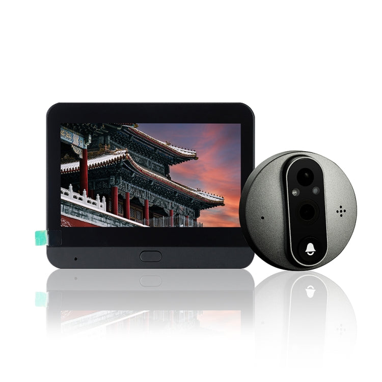 SY-37 4.3 inch Color Screen Graffiti Hidden 1080P WiFi Smart Cat Eye Video Doorbell