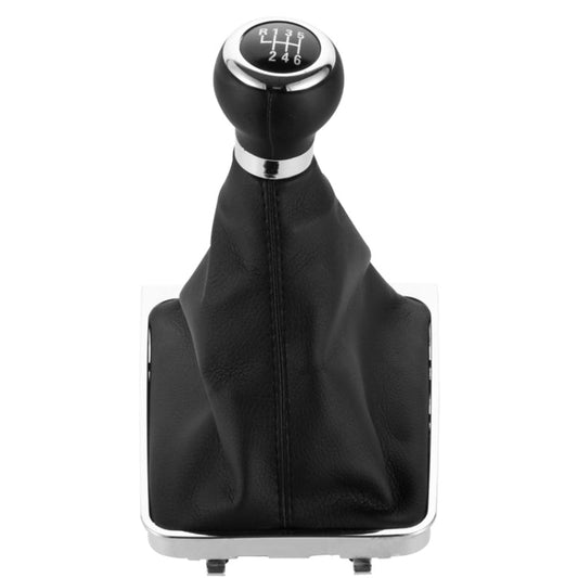 For Volkswagen Passat B6 2005-2011 Car Gear Lever Hand Ball Leather Gear Shift Knob with Chrome Frame ÎҵÄÉ̵ê