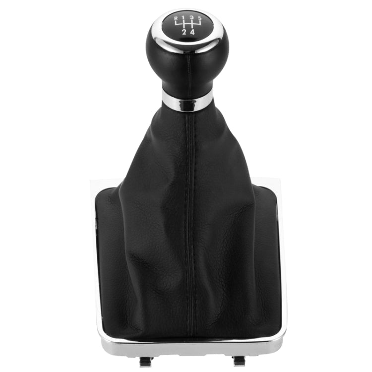 For Volkswagen Passat B6 2005-2011 Car Gear Lever Hand Ball Leather Gear Shift Knob with Chrome Frame ÎҵÄÉ̵ê