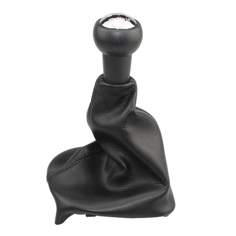 For Peugeot 207 / 307 / CC30 Car 5 Speed Gear Lever Hand Ball Leather Gear Shift Knob with Dustproof Cover ÎҵÄÉ̵ê