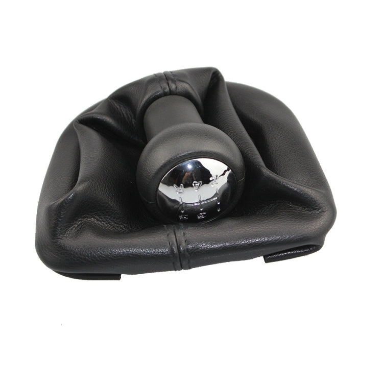 For Peugeot 207 / 307 / CC30 Car 5 Speed Gear Lever Hand Ball Leather Gear Shift Knob with Dustproof Cover ÎҵÄÉ̵ê