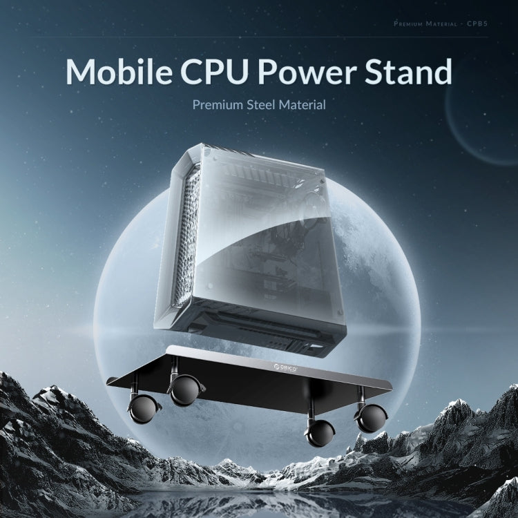 ORICO CPB5-BK-BP Mobile CPU Power Stand Computer Host Bracket My Store