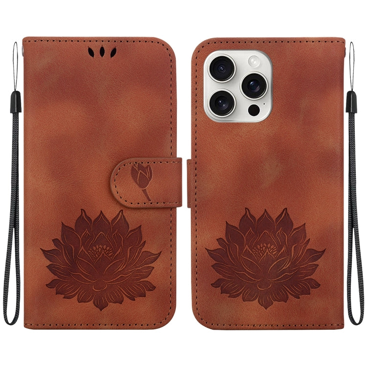 Lotus Embossed Leather Phone Case, Series 5