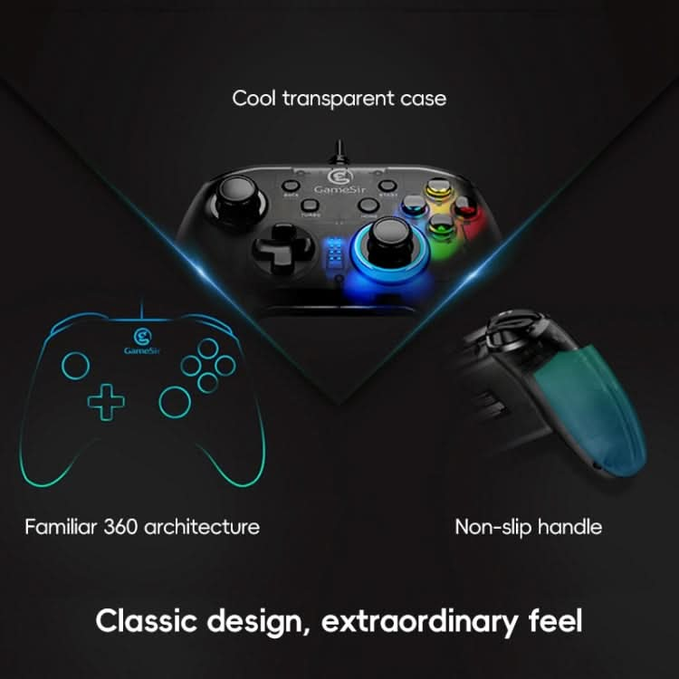 GameSir T4w Wired Gamepad Game Controller for PC / Switch / PS3 / Android