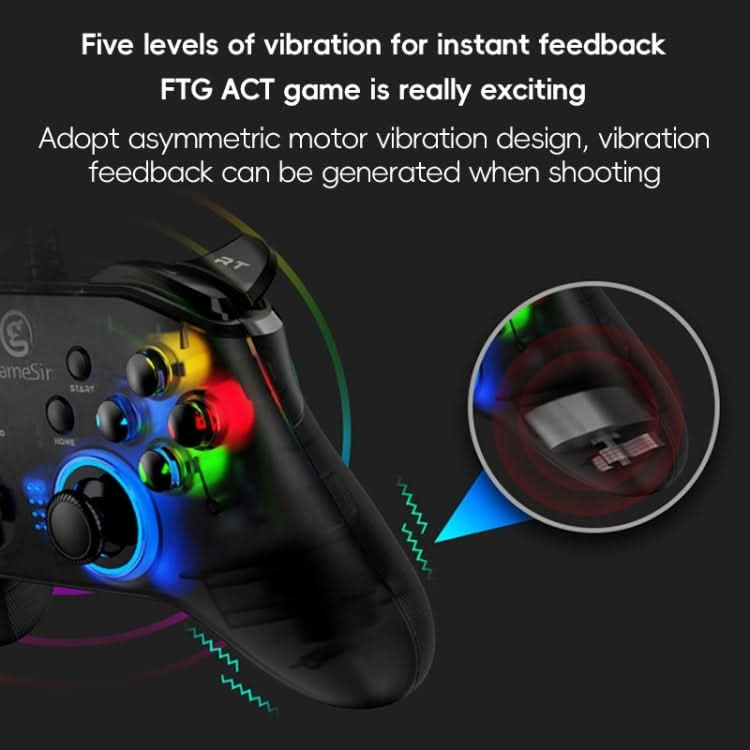 GameSir T4w Wired Gamepad Game Controller for PC / Switch / PS3 / Android