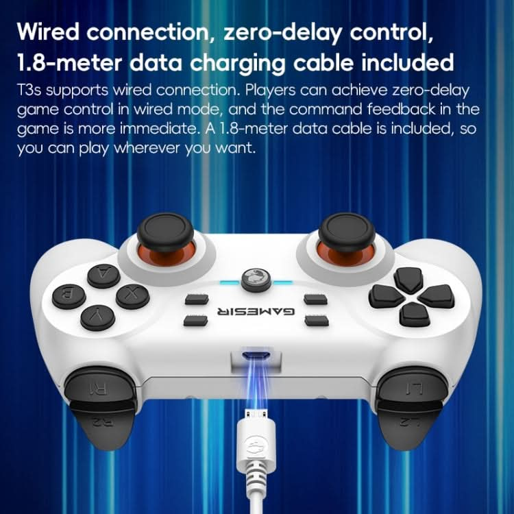 GameSir T3S  Bluetooth 5.0 Wireless Gamepad Game Controller for Android / iOS / PC / Switch / TV Box