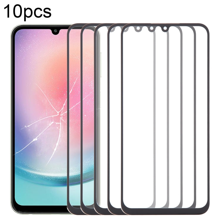 10pcs Front Screen Outer Glass Lens with OCA Optically Clear Adhesive, Series 1