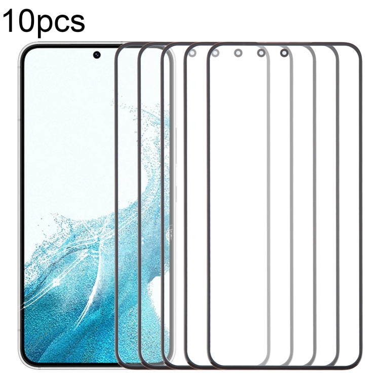 10pcs Front Screen Outer Glass Lens with OCA Optically Clear Adhesive, Series 2