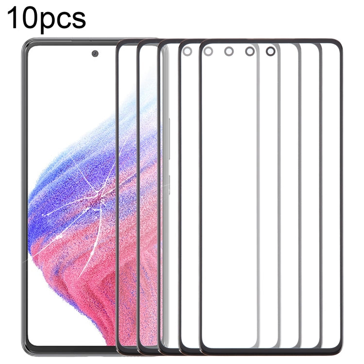 10pcs Front Screen Outer Glass Lens with OCA Optically Clear Adhesive, Series 1