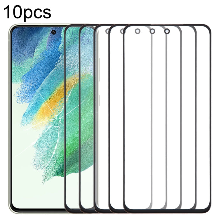 10pcs Front Screen Outer Glass Lens with OCA Optically Clear Adhesive, Series 2