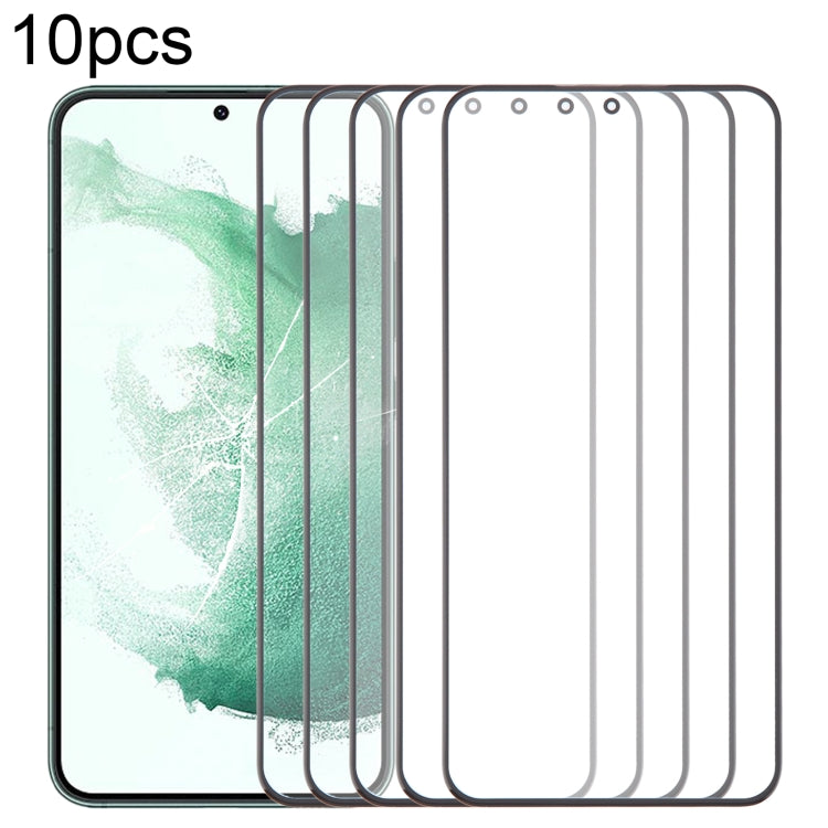 10pcs Front Screen Outer Glass Lens with OCA Optically Clear Adhesive, Series 1