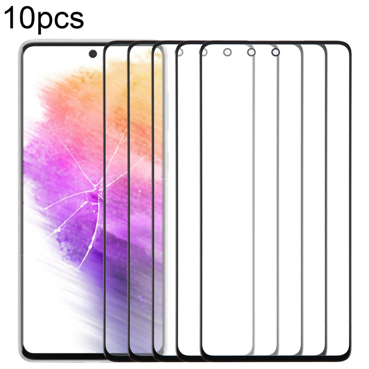 10pcs Front Screen Outer Glass Lens with OCA Optically Clear Adhesive, Series 1