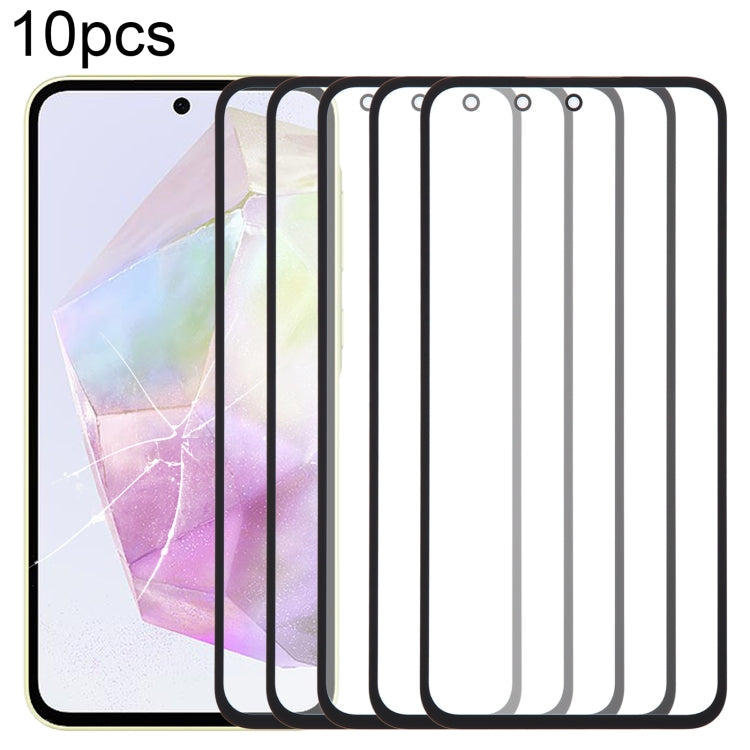 10pcs Front Screen Outer Glass Lens with OCA Optically Clear Adhesive, Series 1