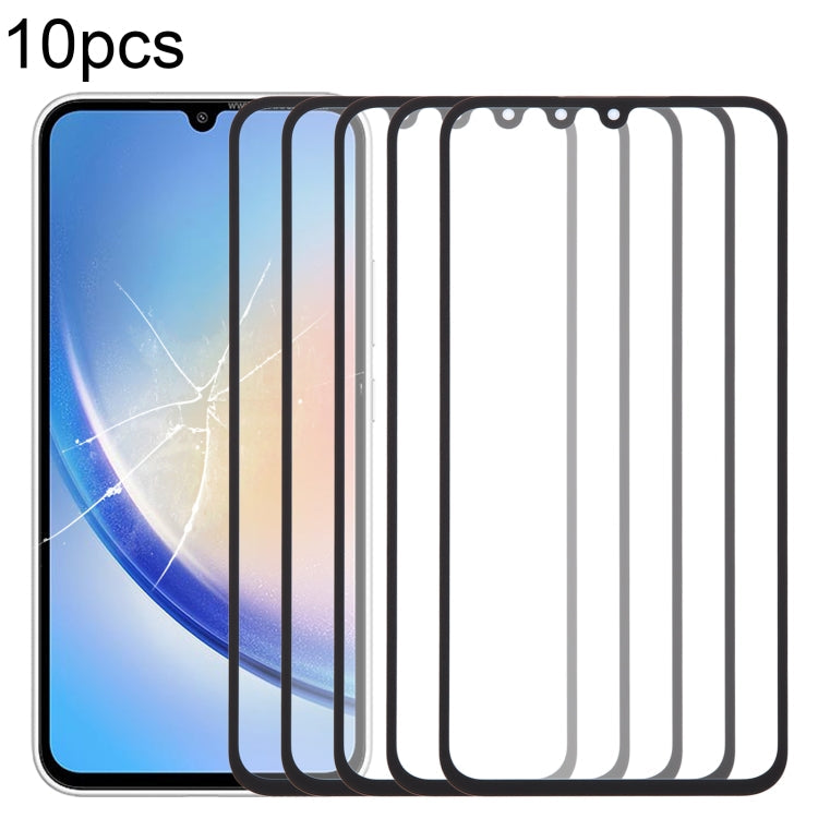 10pcs Front Screen Outer Glass Lens with OCA Optically Clear Adhesive, Series 1