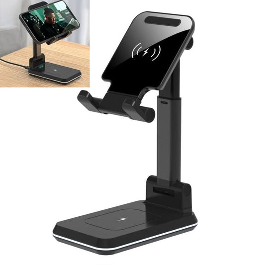 T6 2 in 1 Portable Folding Stand Wireless Charging