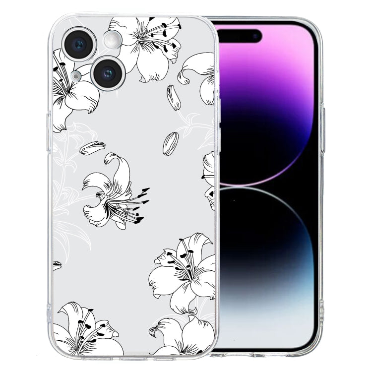 Colored Drawing Pattern Transparent TPU Phone Case, Series 4