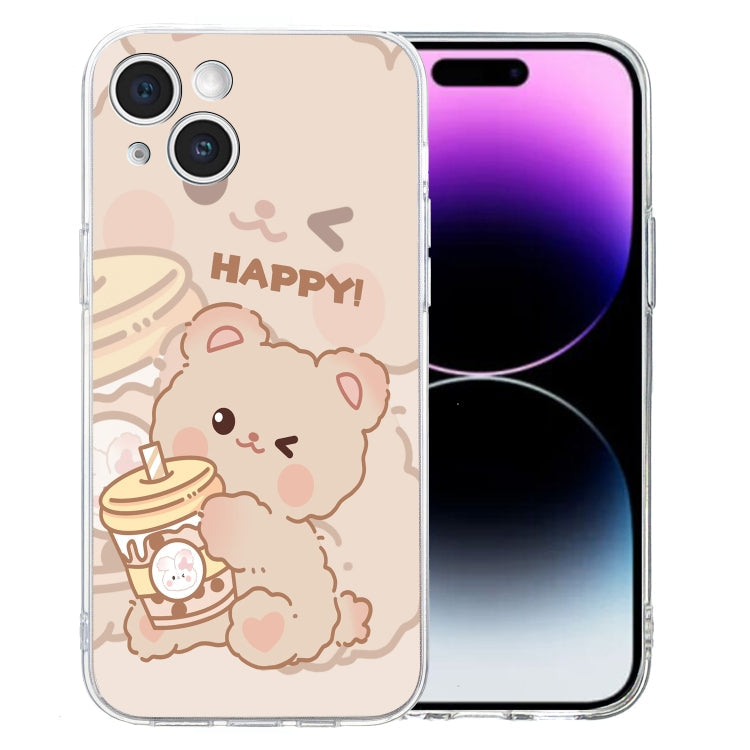 Colored Drawing Pattern Transparent TPU Phone Case, Series 4