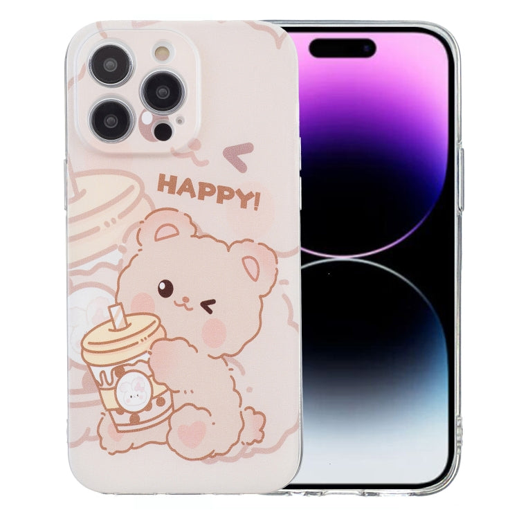 Colored Drawing Pattern Transparent TPU Phone Case, Series 4