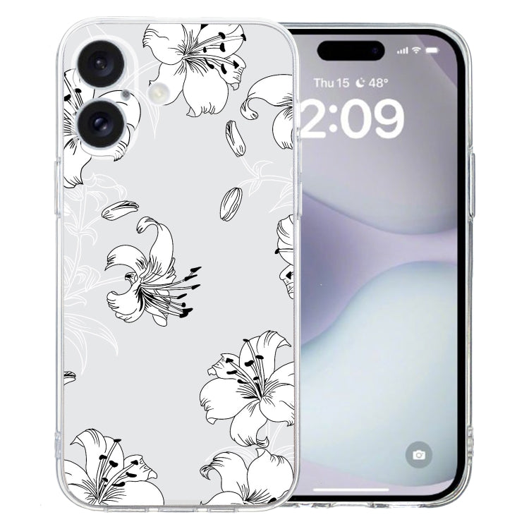 Colored Drawing Pattern Transparent TPU Phone Case, Series 1