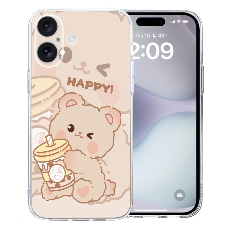 Colored Drawing Pattern Transparent TPU Phone Case, Series 1